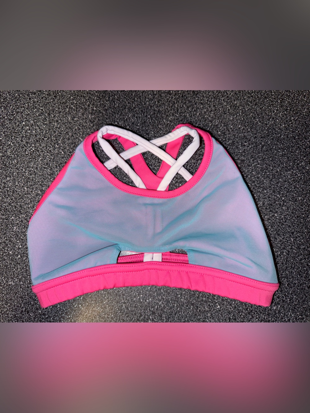 Tiger Friday Dance Bra Teal/Pink Size Child X-Large